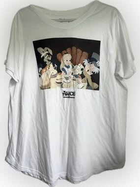 Disney Alice in Wonderland Mad Tea Party Adult T-Shirt Size XXL